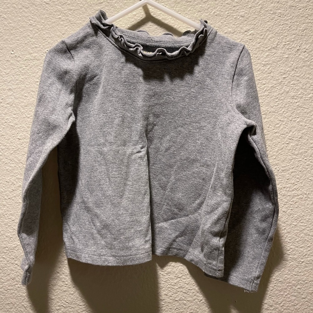 4T gray girls long sleeve top